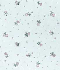 Dollhouse Miniature Wallpaper, Petite Fleur, Blue